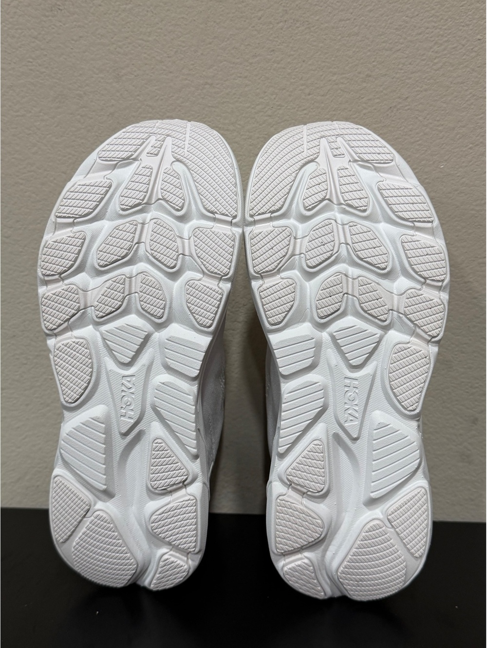 Size 6.5Y/8 Women’s Wide - Hoka Clifton 10 GS “Triple White” - Picture 4 of 6